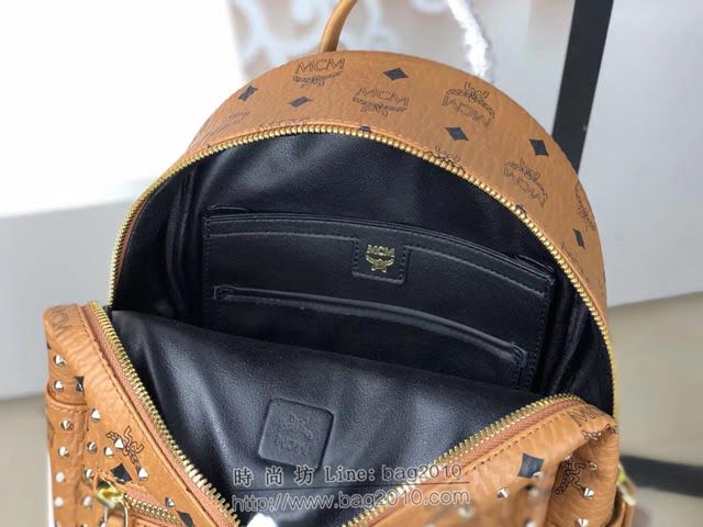 MCM雙肩包 原單 5917小號 夏季新款 純手工定制版 48k鍍金 MCM女後背包  mdmc1114